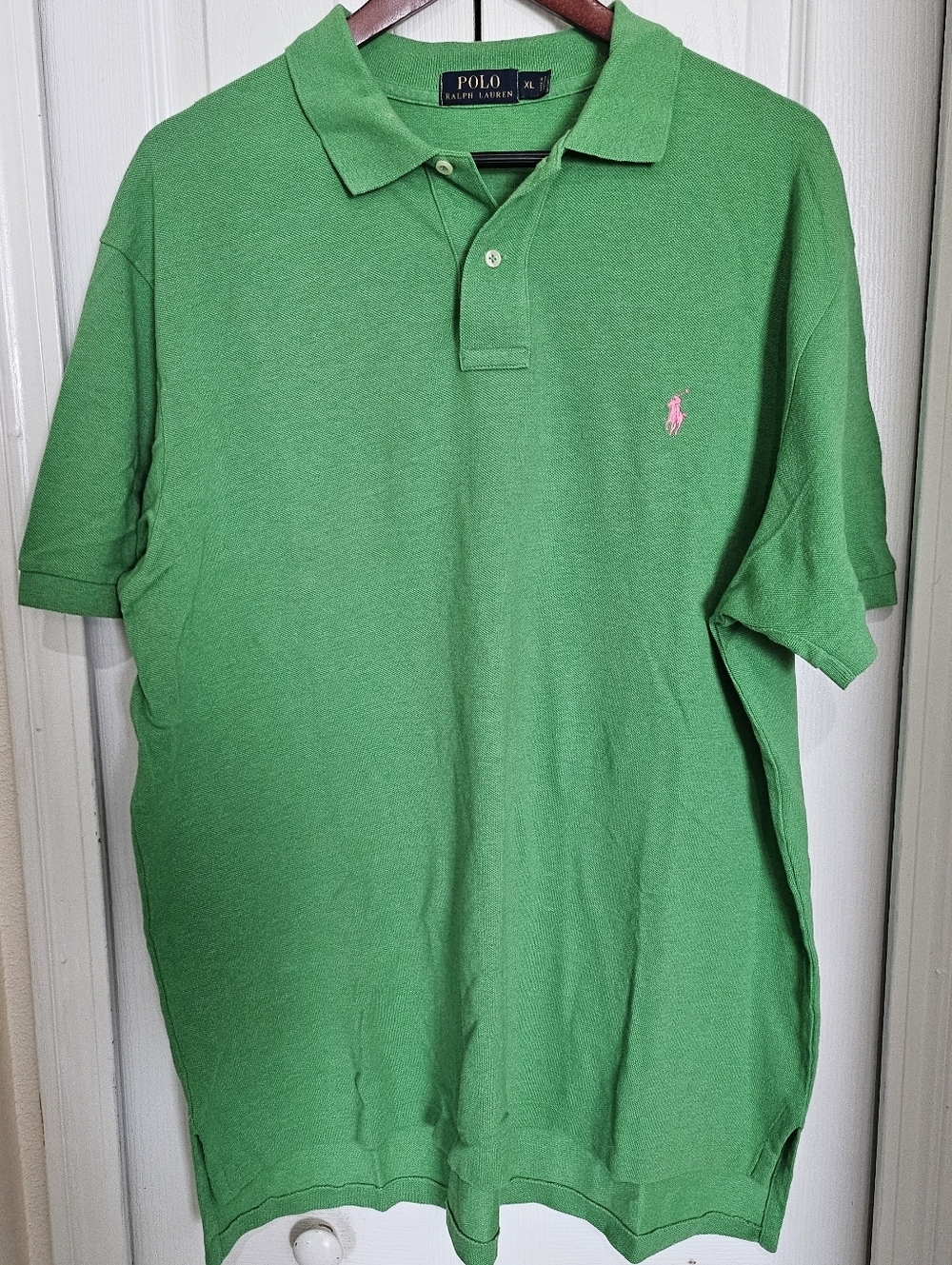 Polo Ralph Lauren Men's Polo Shirt XL Green PinkPony Logo Classic Fit Cotton. - Picture 3 of 13